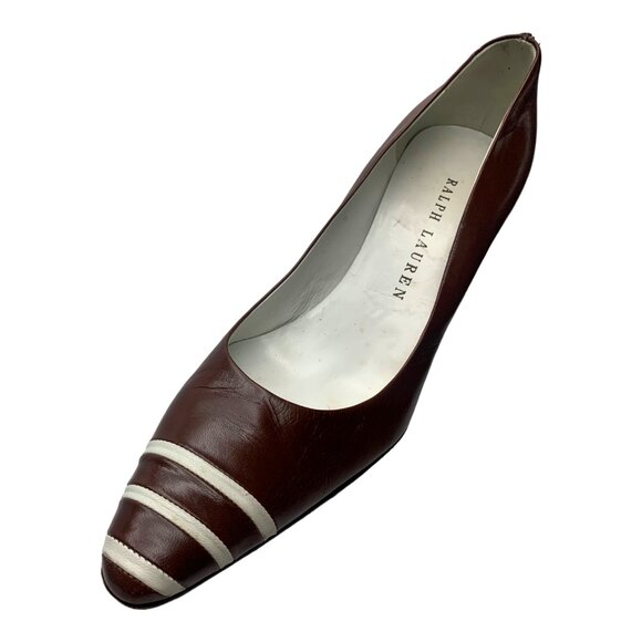 RALPH LAUREN Napa Leather Classic Runway 01 Collection Pumps - Picture 2 of 12